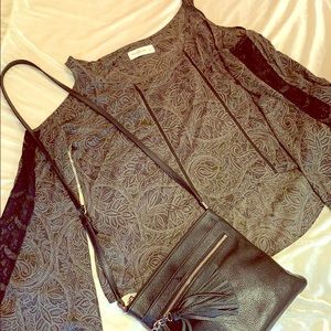 Abercrombie & Fitch Cold Shoulder Top